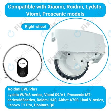 Roidmi EVE Plus - Rad mit Motor (Links) (Weiß)