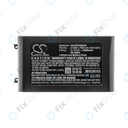 Dyson V8 - Akku Batterie 215681, PM8-US-HFB1497A Li-Ion 21.6V 4000mAh HQ