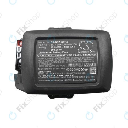 Akku batterie für Gardena Powercut Li40/30, Powermax Li-40/41, 5000mAh, Li-Ion, 40V, BLi-40/160, BLi-40/100, HQ