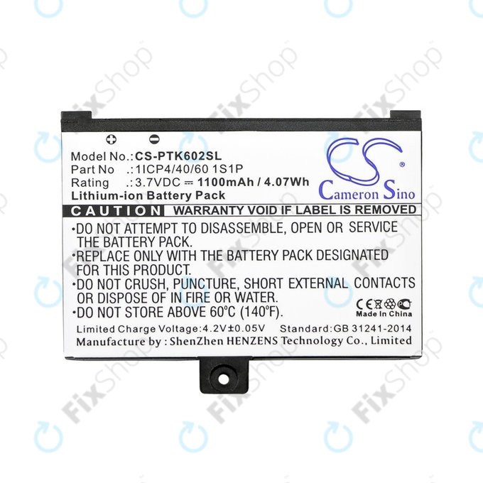 PocketBook Pro 602, 603, 612, 902, 903, 912, 920, 920.W - Akku Batterie 1ICP4/40/60 1S1P 1100mAh HQ