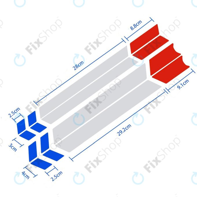 Xiaomi Mi Electric Scooter 1S, 2 M365, Essential, Pro, Pro 2 - Reflexaufkleber (A)
