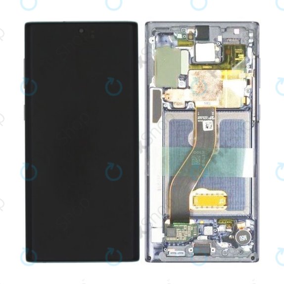 Samsung Galaxy Note 10 - LCD Display + Touchscreen Front Glas + Rahmen (Aura Glow) - GH82-20817C, GH82-20818C Genuine Service Pack