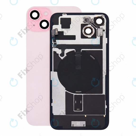 Glas der Rückabdeckung für iPhone 15 Plus, Pink, Pulled A