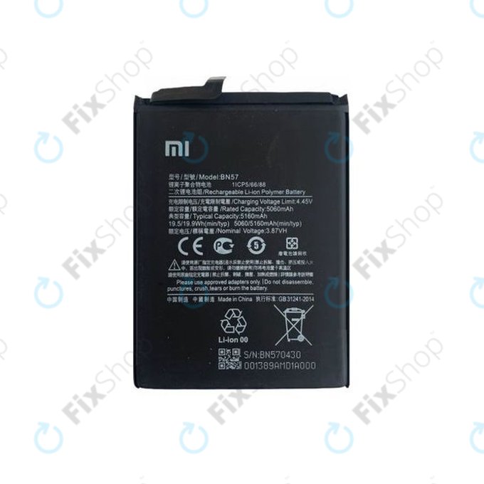Xiaomi Poco X3 NFC, X3 Pro - Akku Batterie BN57 5160mAh - 460200003J1G Genuine Service Pack