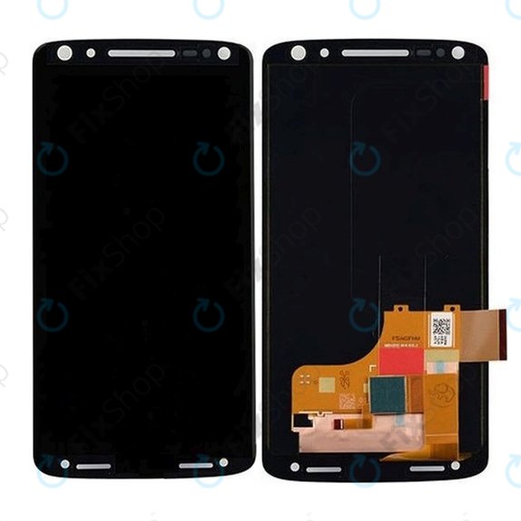 Motorola Moto X Force XT1581 - LCD Display + Touchscreen Front Glas (Black) TFT