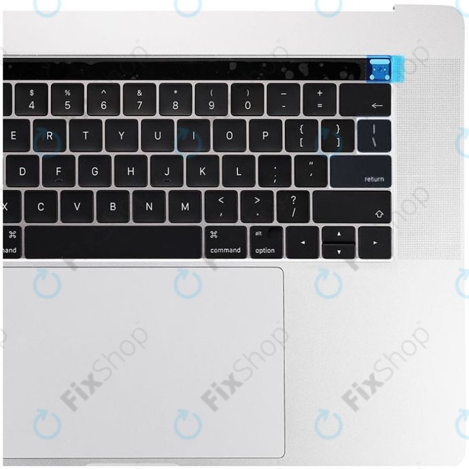 Apple MacBook Pro 15" A1707 (Late 2016 - Mid 2017) - Oberer Rahmen Tastatur + Tastatur US + Mikrofon + Trackpad + Redner (Silver)