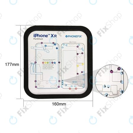Magnetische Schraubmatte für iPhone 6 - 11 Pro Max