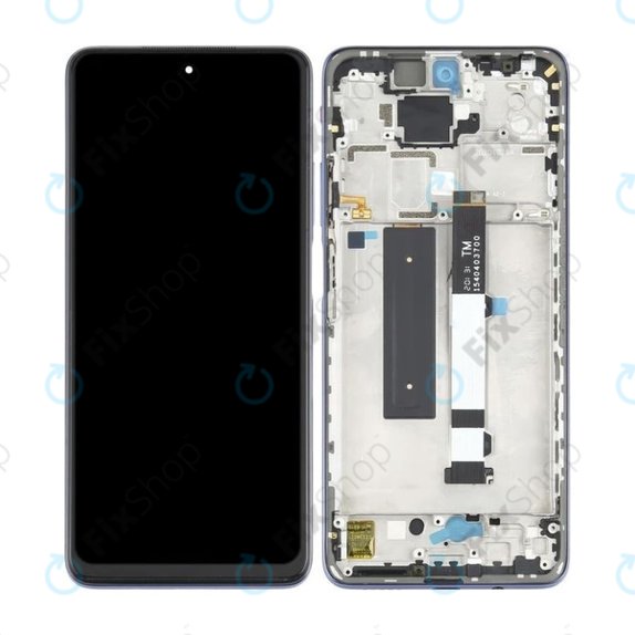 Xiaomi Mi 10T Lite 5G - LCD Display + Touchscreen Front Glas + Rahmen (Pearl Gray) TFT