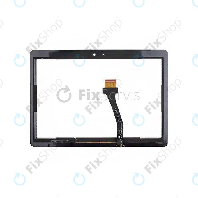 Samsung Galaxy Tab 2 10.1 P5100, P5110, Note 10.1 N8000, N8010 - Touchscreen Front Glas (Black)