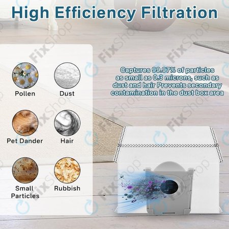 Ecovacs Deebot T30c, T50-series, T80-series, X8-series, X9 Pro-series - Abfallbeutel