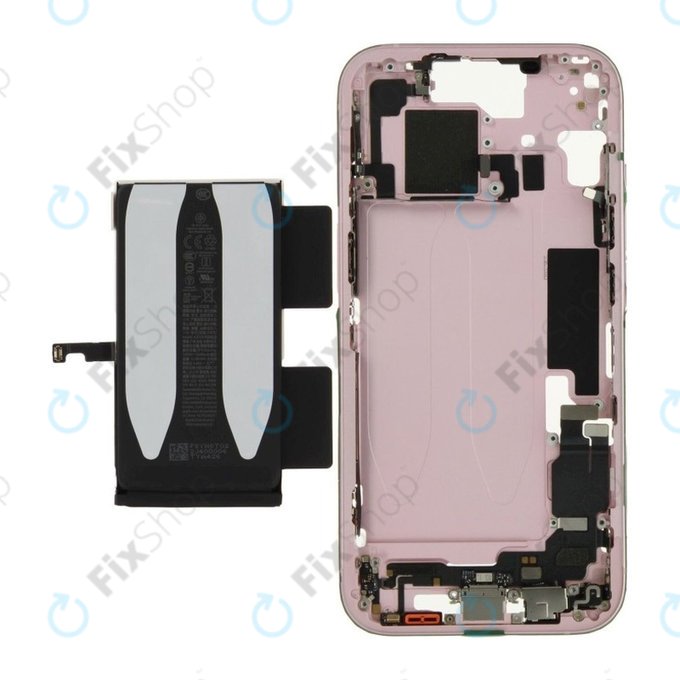 Mittelrahmen mit Batterie für iPhone 15 | Pink | ZD076-00670 | Genuine Apple