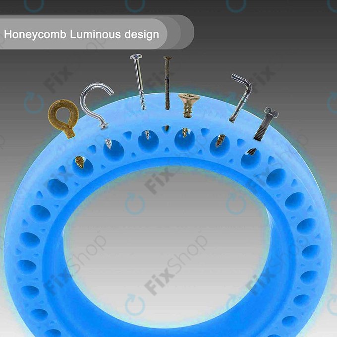 Xiaomi Mi Electric Scooter 1S, 2 M365, Essential, Pro, Pro 2 - Dauerhaft Schlauchloser Vollgummireifen (Blue Fluorescent)