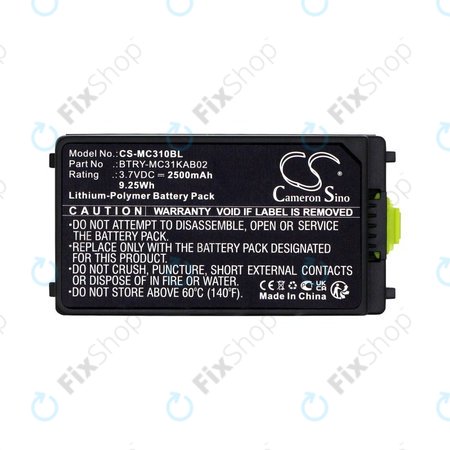 Akku batterie für Symbol, Zebra MC3100, MC3190, 2500mAh, Li-Pol, 3.7V, BTRY-MC31KAB02, HQ