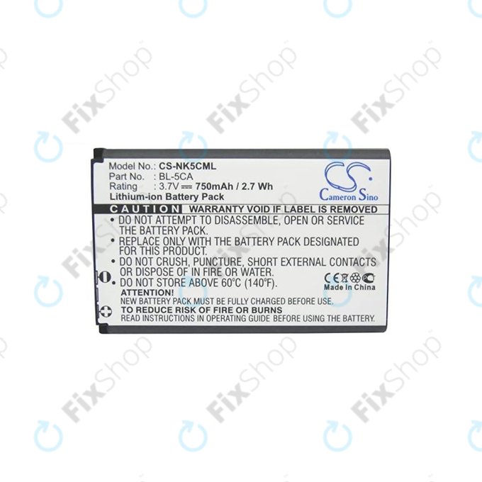 Nokia 3110 Classic - Akku Batterie BL-5C 750mAh HQ
