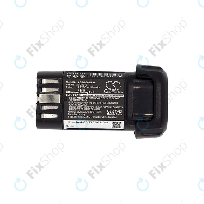 Akku batterie für Dewalt Dcb095, Dewalt Dcf680, 1000mAh, Li-Ion, 7.2V, DCB080, HQ