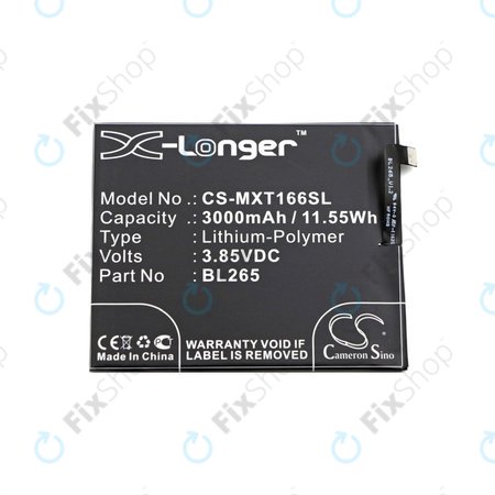 Motorola Moto M XT1663 - Akku Batterie BL265 3000mAh HQ