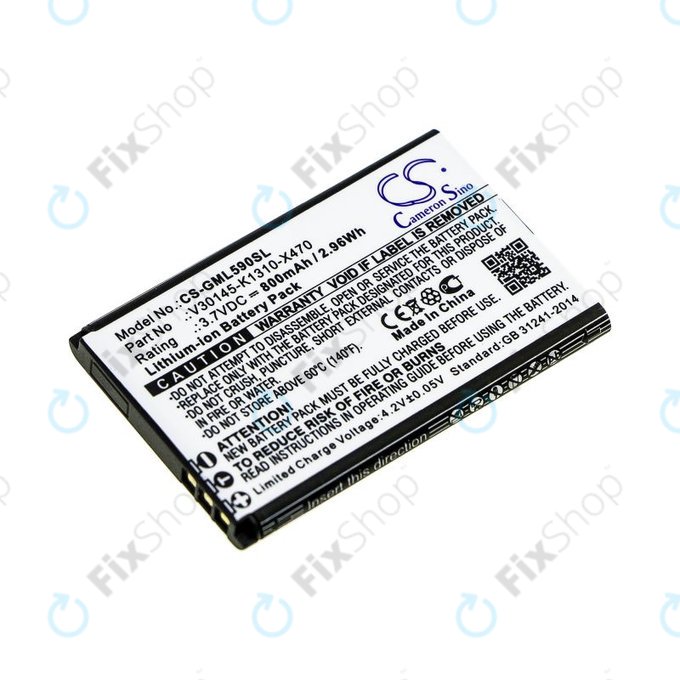 Akku batterie für Saiet Lumina, Ready, Single, Brondi Amico Favoloso, Gigaset GI390, 590, 800mAh, Li-Ion, 3.7V, V30145-K1310-X470, HQ