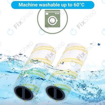 Kärcher FC 3, FC 5, FC 7 - Rollensatz für alle Oberflächenarten (Gelb)