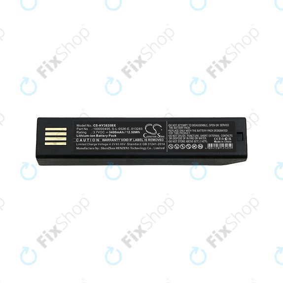 Honeywell 1202g, 1452G, 1472G, 1902GHD/GSR, 1911i, 1981i, 3820/i, 4620, 4820/i, 5620, 6320, 8675i, Xenon 3820/i, 4820/i, 5620, 6320 - Akku Batterie 100000495, S-L-0526-E, 013283 3400mAh HQ