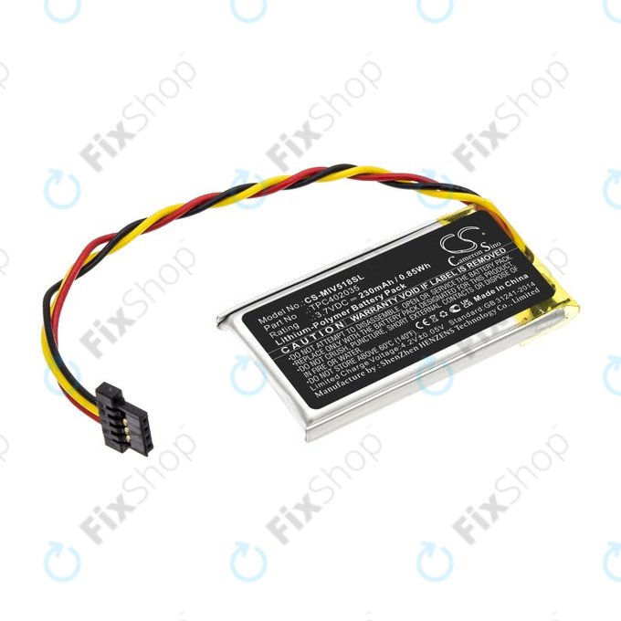 Akku batterie für Mio MiVue 508, 518, 528, 538, 608, 618, 792, 230mAh, Li-Pol, 3.7V, TPC402035, HQ