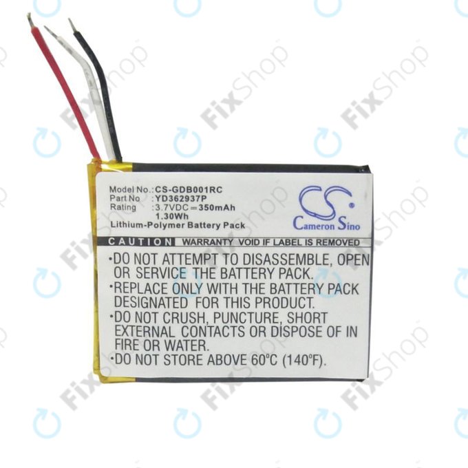 Akku batterie für GoPro Wifi Remote, 350mAh, Li-Pol, 3.7V, YD362937P, HQ
