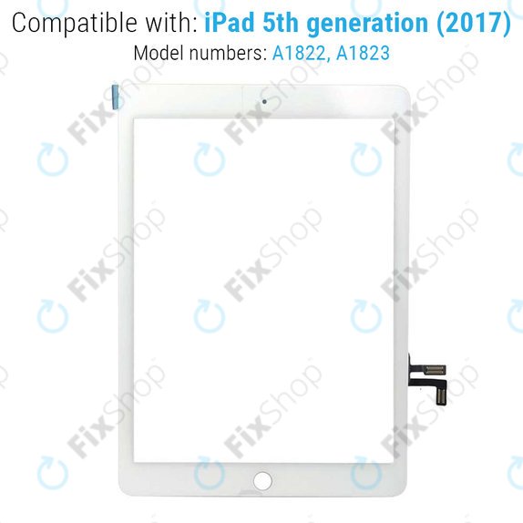 Touchscreen-Glas mit Home-Taste für iPad (5th Gen 2017), Gold
