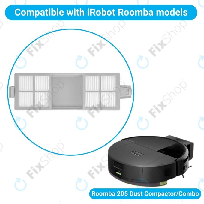Staubfilter, 2 Stk. für iRobot Roomba 205 Dust Compactor, Dust Compactor Combo