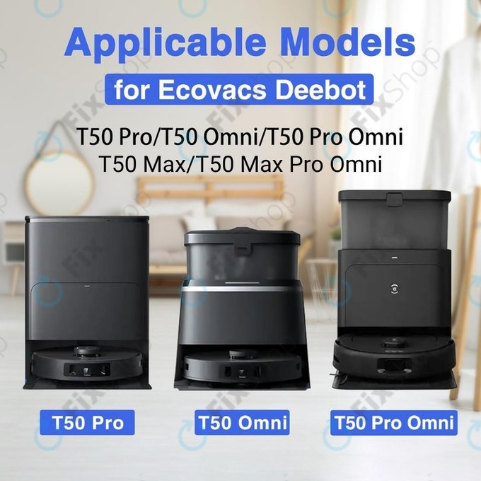 HEPA-Filter, 2 Stk. für Ecovacs Deebot T50 Omni, T50 Pro Omni, T50 Max, T50 Max Pro Omni
