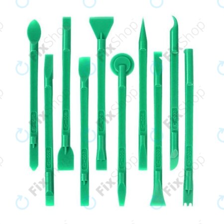 Relife RL-049C - Doppelseitiges Demontagewerkzeug-Set 10in1 (Grün)