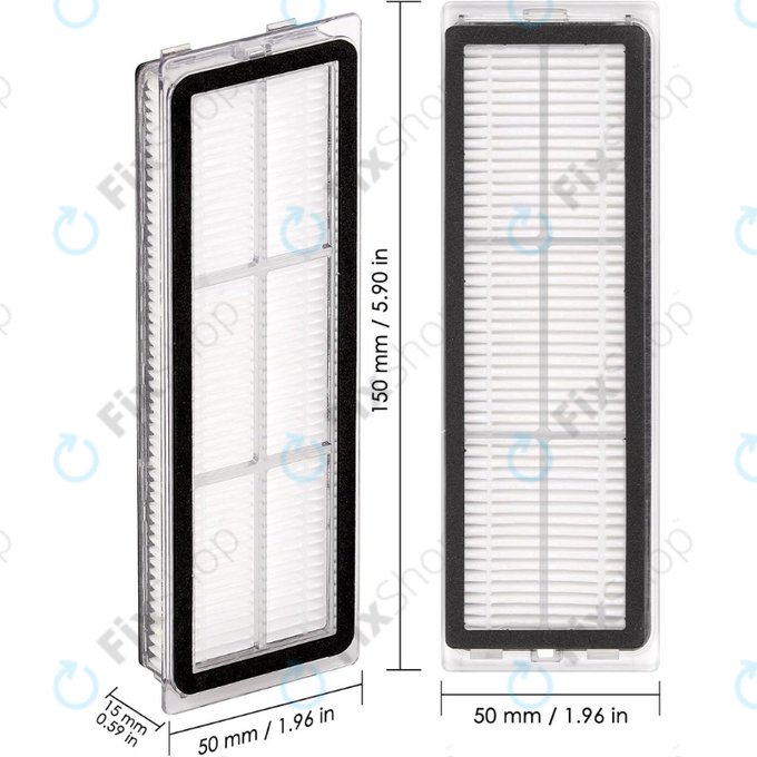 HEPA-Filter, 2 Stk. für Xiaomi Dreame L10s Pro Gen2, D10s Plus Gen2, L10s Ultra