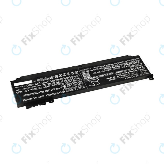 Batterie für Lenovo ThinkPad T460S, T470S, 2000mAh, Li-Pol, 11.4V, 00HW025, HQ