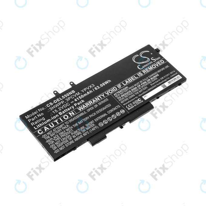 Batterie für Dell Latitude 5501, Latitude 5401, Latitude 14 5410, Latitude 15 5511, 4150mAh, Li-Ion, 15.2V, 3HWPP, HQ