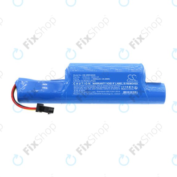Batterie für Vileda Vr102, 201, 303, One, 2600mAh, Li-ion, 10.8V, 0769-03, HQ