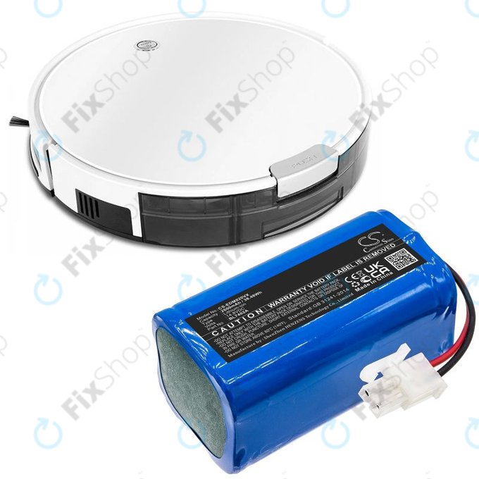 Akku batterie für Ecovacs Deebot M82, Tesla RoboStar T50, T60, T80 Pro, 2600mAh, Li-Ion, 14.8V, BL7402A, HQ