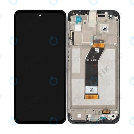 Xiaomi Redmi 10 (2022) 21121119SG 22011119UY - LCD Display + Touchscreen Front Glas + Rahmen (Carbon Gray) - 560001K19S00 Genuine Service Pack