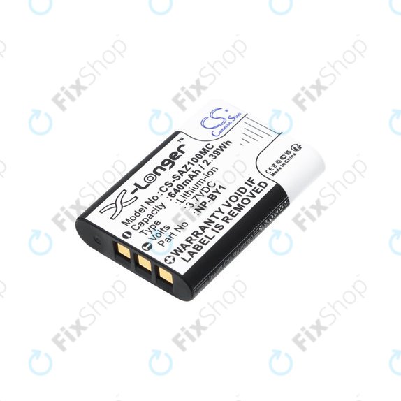 Batterie für Sony HDR-AZ1, 640mAh, Li-Ion, 3.7V, NP-BY1, HQ
