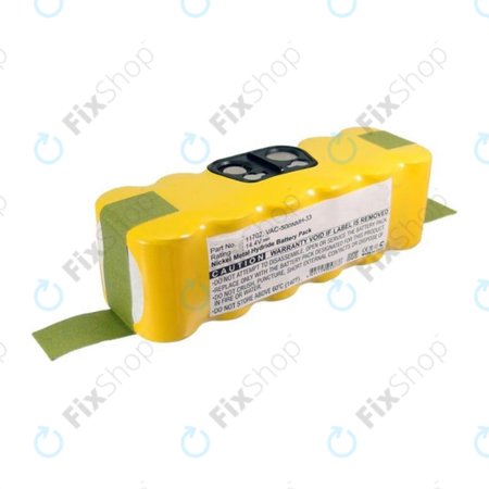 iRobot Roomba 500, 600, 700, 800, 900-series, R3, Scooba 450, Vileda 137173 - Akku Batterie 11702, GD-Roomba-500, VAC-500NMH-33 Ni-MH 14.4V 3500mAh