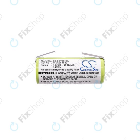 Batterie für Oral-B Triumph 4000, 2000mAh, Ni-MH, 1.2V, 3761, HQ