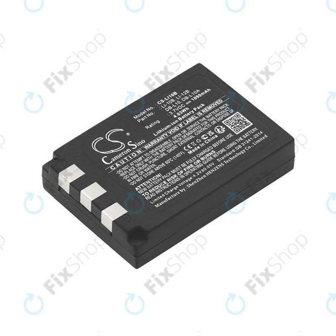 Akku batterie für Olympus C-765 Zoom, Camedia X-3, 1090mAh, Li-Ion, 3.7V, Li-10B, HQ