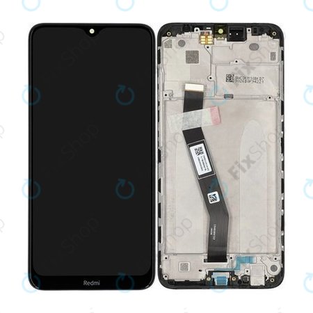 Xiaomi Redmi 8A MZB8458IN M1908C3KG - LCD Display + Touchscreen Front Glas + Rahmen (Midnight Black) - 5600030C3K00, 560002C3K300 Genuine Service Pack