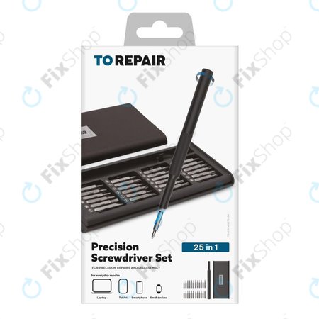 SBS - Präzisions-Schraubendreher-Set mit magnetischem Griff 25in1