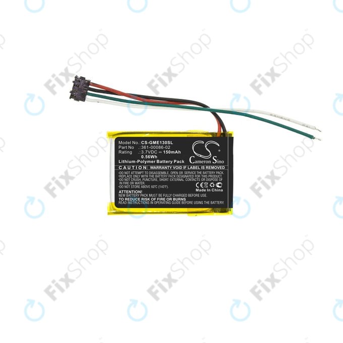 Garmin 3LA037240, Edge 130 - Akku Batterie 361-00086-02 150mAh HQ