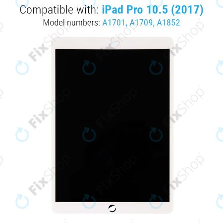 Apple iPad Pro 10.5 (2017) - LCD Display + Touchscreen Front Glas (White) Original Refurbished
