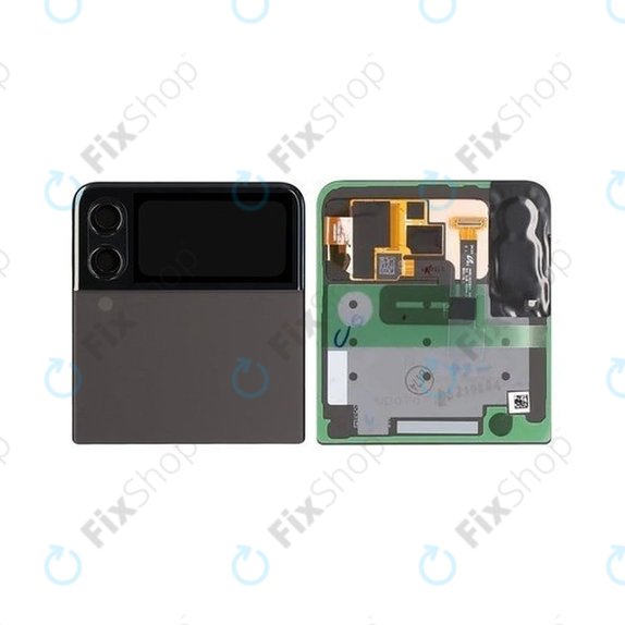 Samsung Galaxy Z Flip 3 F711B - LCD Display + Touchscreen Front Glas + Rahmen (Externe) (Phantom Black) - GH97-26773A Genuine Service Pack