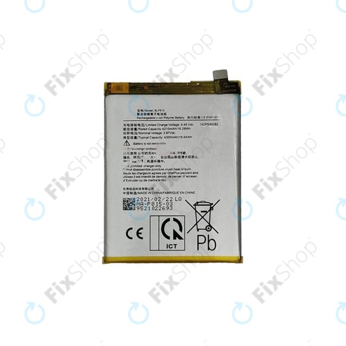 OnePlus Nord N10 5G - Akku Batterie BLP815 4300mAh