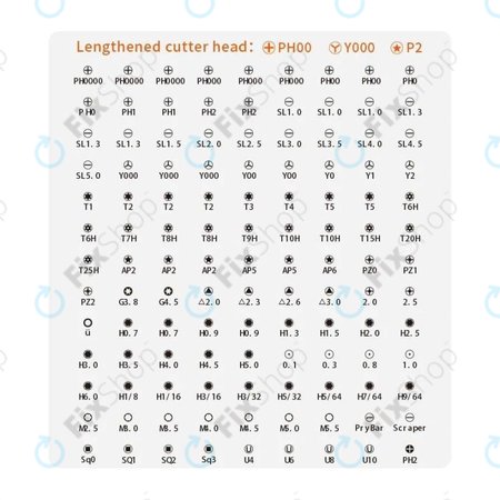 Kingsdun - Professionelles Schraubendreher-Set für iPhone 117in1