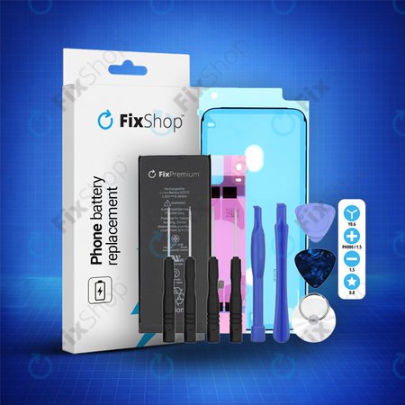 Apple iPhone SE (2nd Gen 2020) - Akku Batterie 1821mAh FixPremium + Akku Batterie Klebestreifen Sticker + LCD Klebestreifen Sticker + Werkzeugsatz - Multipack