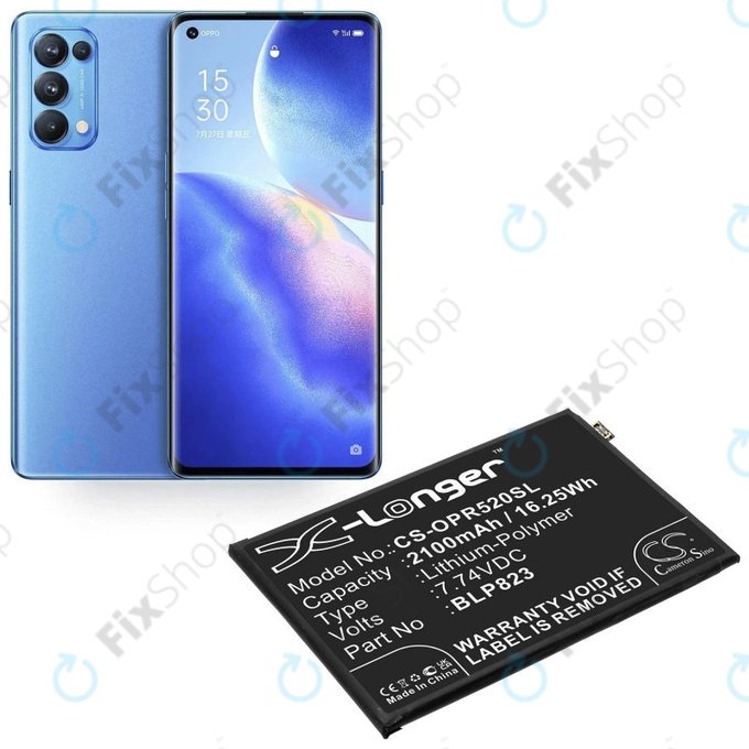 Oppo Reno 5 Pro - Akku Batterie BLP823 2100mAh HQ