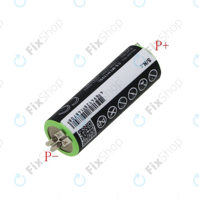 Akku batterie für Moser Chromini 1591, Ermila Bella 1590, 1200mAh, Ni-MH, 1.2V, 1590-7291, HQ