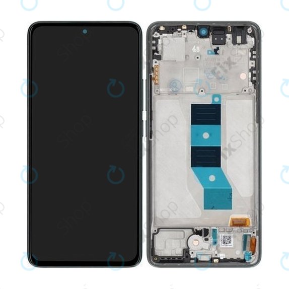 Xiaomi Poco M7 Pro 5G - LCD Display + Touchscreen Front Glas + Rahmen (Green) - 5600060O17P00 Genuine Service Pack